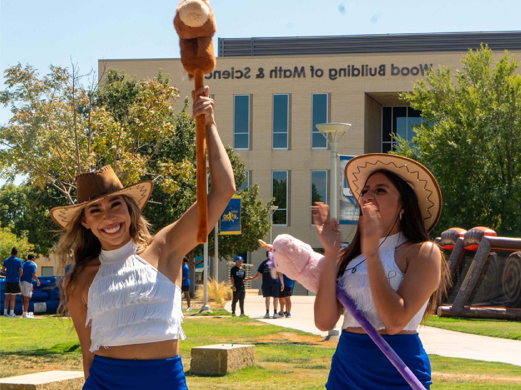 Dancer in Cowboy Hat Cheering